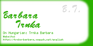 barbara trnka business card